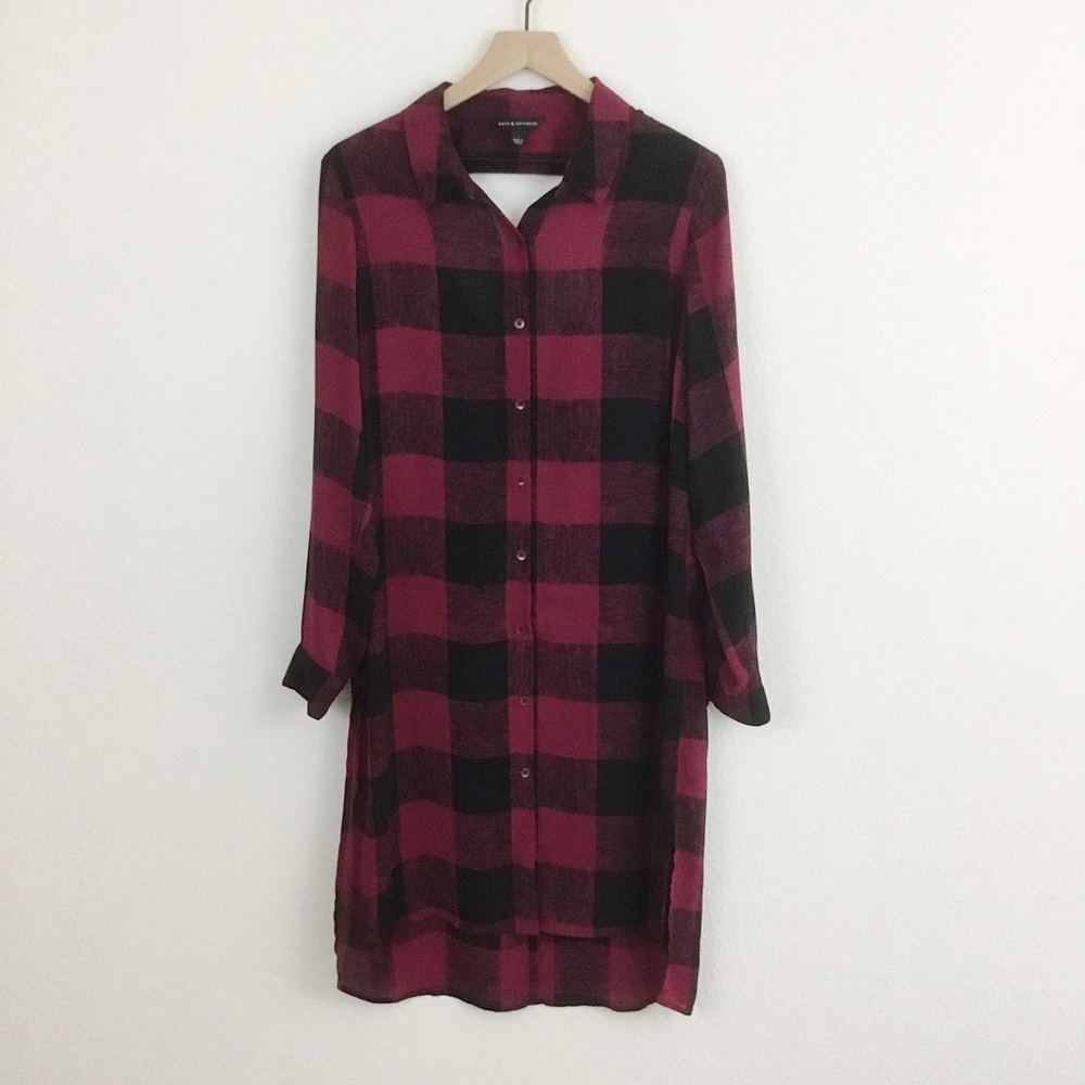 Rock and Republic Buffalo Plaid Dress Size L